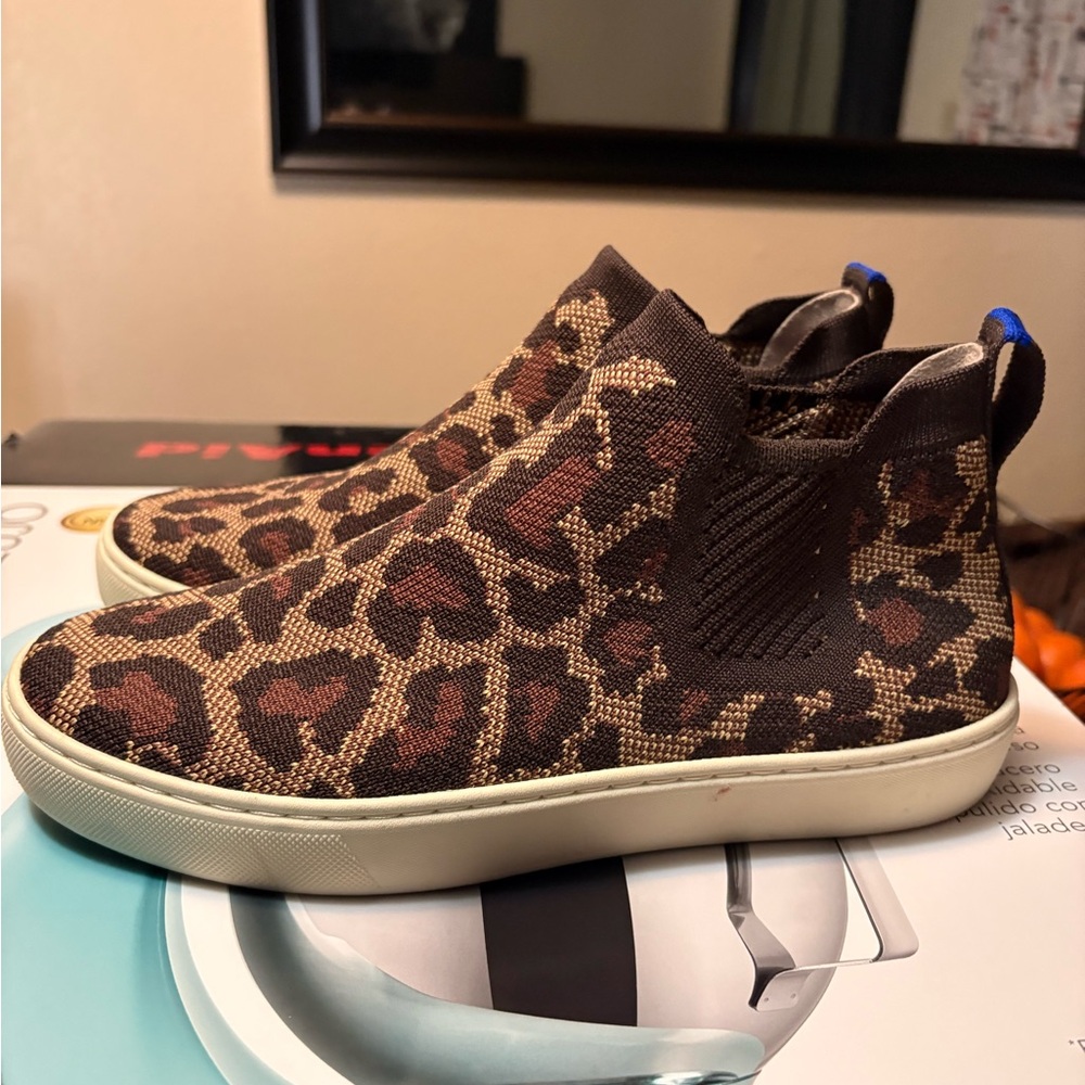 Rothy’s leopard Print Slip-On Sneakers